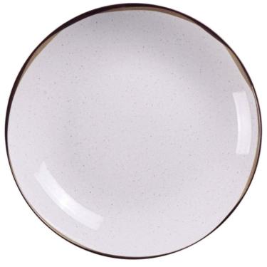 Imagem de Jogo 12 Pratos Fundos Porcelana Tramontina Canyon 21cm Servir Sopa Caldos Restaurante Buffet