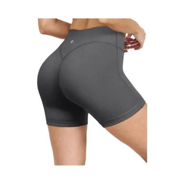 Imagem de Shorts De Yoga Femininos De Cintura Alta Respiráveis, Leggings De Corr