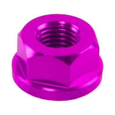 Imagem de Porca De Bloqueio Sextavada Anodizada Para Motocicleta M6 M8 M10 M12 M