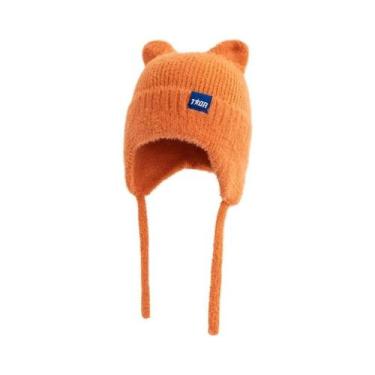 Imagem de Gorro Feminino De Inverno Com Orelhas De Gato, Estilo Kpop, À Prova De