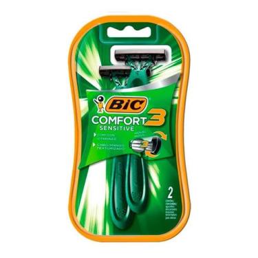 Imagem de Aparelho de Barbear Bic Comfort 3 pele sensível 2 unidades