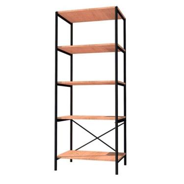 Imagem de Armário Multiuso Trento 5 Prateleiras Preto Demolição - Artefamol