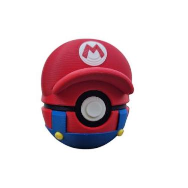 Imagem de Pokebola Mario Bros Pokemon Bola Colecionável Geek Presente - jm3d