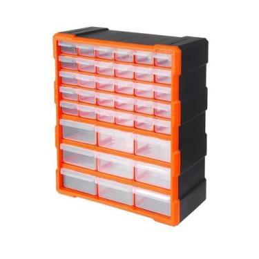 Imagem de Caixa organizadora com 39 gavetas e divisórias para ferramentas - Praç