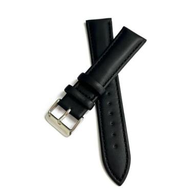 Imagem de Pulseira couro Relógio lisa Clássica, Almofadada Fivela inox.LC116 - S