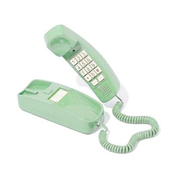 Imagem de Telefone com fio iSoHo com botão grande para idosos – Telefone fixo fácil de usar com teclado iluminado, aparelho ergonômico e sem necessidade de energia – Telefone residencial retrô para idosos