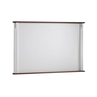 Imagem de Painel de TV para Sala 150cm Clássico 50505 Linz Móveis - Branco/Imbuia Glazer