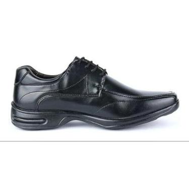 Imagem de Sapato Social Fino Bico Quadrado Confort Casual Amarrar Masculino-Masculino