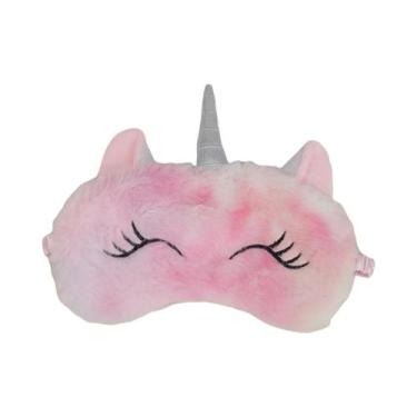 Imagem de Máscara De Dormir Infantil De Unicórnio Desenho Animado, Tapa-Olho Fof