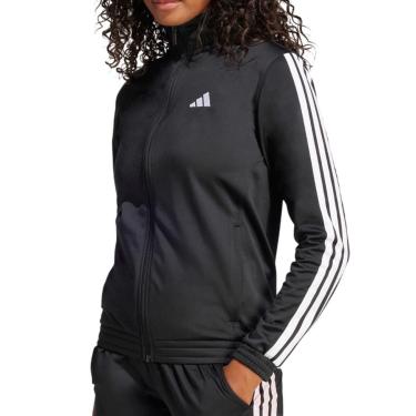 Imagem de Jaqueta Feminina Adidas Agasalho 3 Stripes Black - JC8889-Feminino