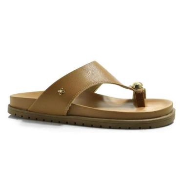 Imagem de Sandália Papete Feminina Softli, Bege, 35