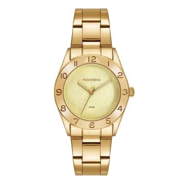 Imagem de Relogio Mondaine Feminino Ref: 99873lpmvde1 Casual Dourado
