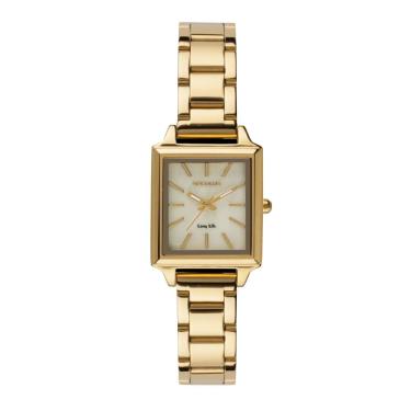 Imagem de Relógio Seculus Feminino Ref: 44338lpsvda1 Retangular Aço Dourado
