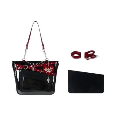 Imagem de Bolsa Transversal Transparente Grande Capacidade Spicy Girl Com Corren