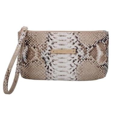 Imagem de Carteira Alça de Mão Grande Fellipe Krein Ss23 Fk657 Marrom - Nude, Az