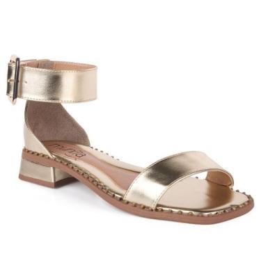 Imagem de Sandália Munita Feminina Saltinho Bloco Social Salto Baixo 3 cm Sola C