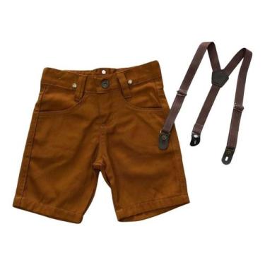 Imagem de Bermuda Com Suspensório Infantil - Várias Cores - Bento E Maria Moda I