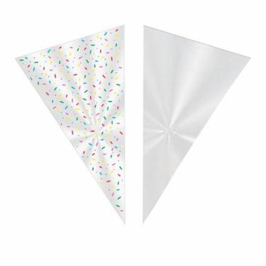 Imagem de 200 Saco Para Cone Trufado Lembrancinha 14x22,5cm - AAZ