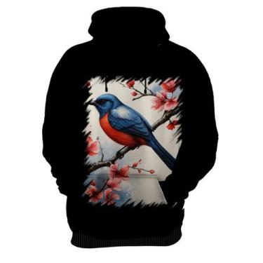 Imagem de Blusa de Frio Passarinho Azul e Vermelho Desenhado 3 - Kasubeck Store,