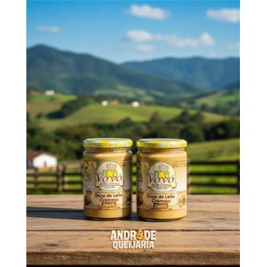Imagem de Doce de Leite Puro Zero Açúcar - 2 Potes de 400g - Vovó de São Lourenç