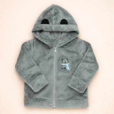 Imagem de Jaqueta Infantil Menino até 3 anos de Inverno Fleece Macio com Capuz C