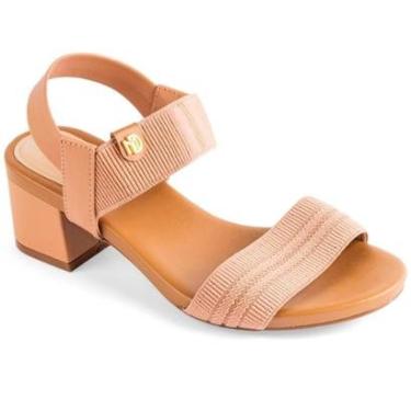 Imagem de Sandália Modare Salto Bloco Grosso Baixo Confortável Original 7187-Feminino