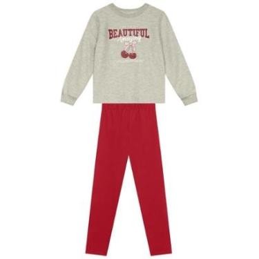 Imagem de Conjunto infantil menina de cerejinha Brandili-Feminino