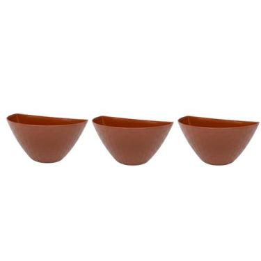 Imagem de Vaso De Parede Rattan P Kit Com 3 Decorativos Plantas Flores - Ateliê 