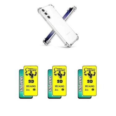 Imagem de 3UN Película de Cerâmica Fosca + Capinha Silicone TPU Para Galaxy A26 