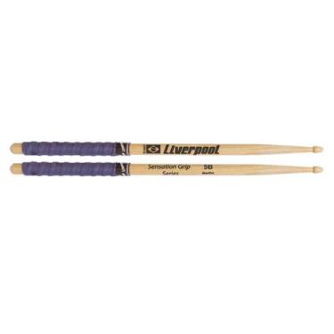 Imagem de Baqueta de Madeira Liverpool EVA 5BM Sensation Grip Series 5B Cor:Marf