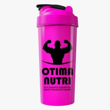 Imagem de Coqueteleira 600ml Pink e Preto - OtimaNutri