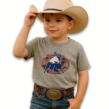 Imagem de T Shirt Country Imfantil Masculino Estampada Original Tassa, Cinza, 6