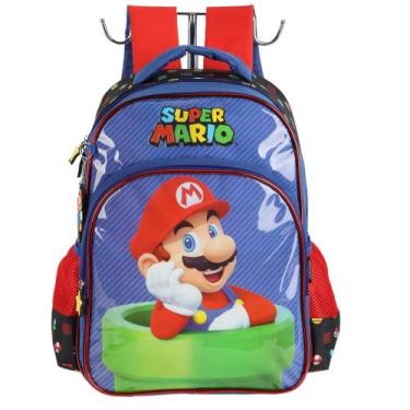 Imagem de Mochila De Costas Escolar Infantil Personagens Super Mário - Luxcel, A