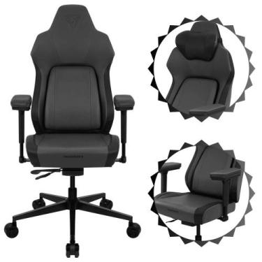 Imagem de Cadeira Cor Preto Para Escritório Modelo Gamer Almofadas  Ergonômicas 