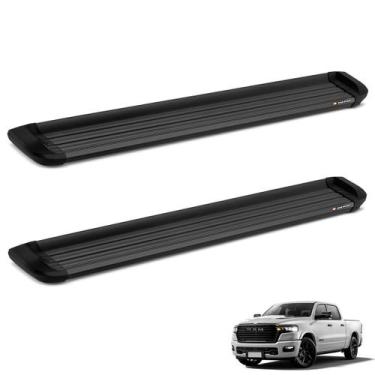 Imagem de Estribo Lateral Classic 1500 2021 a 2025 My Trip Aluminio Preto Keko -