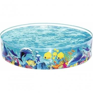 Imagem de Piscina Infantil Circular Bestway BST-092 Semirrigida de PVC 946L Peixes