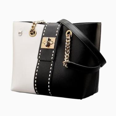 Imagem de Bolsa tote sm block victor hugo, U, Preto