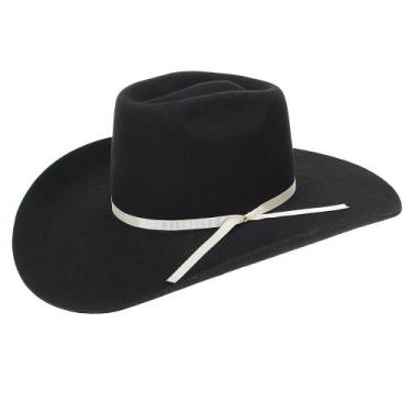 Imagem de Chapéu Cowboy Preto Texas Diamond Copa Alta 20995, 56