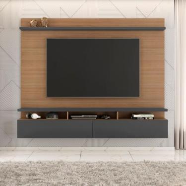 Imagem de Painel para TV até 55 Polegadas 162CMX134CM Noruega Marrom - Móveis Le
