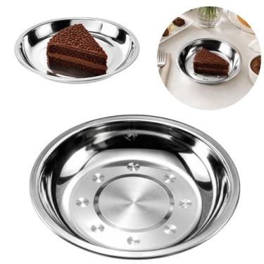 Imagem de Prato Fundo em Inox 15,3cm Pote Bowl Saladeira - Kehome