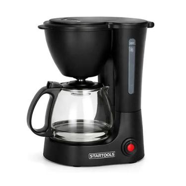 Imagem de Cafeteira Elétrica Startools 600ml 15 Xícaras Jarra Vidro, Preto, 110V
