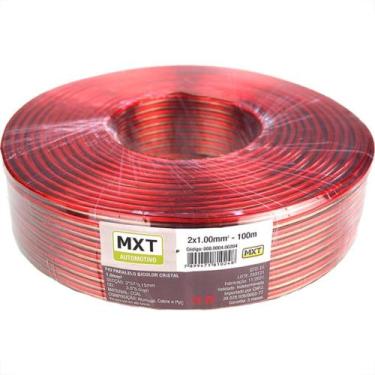 Imagem de Fio Bicolor Para Som Preto/Vermelho Mxt 2X1,00