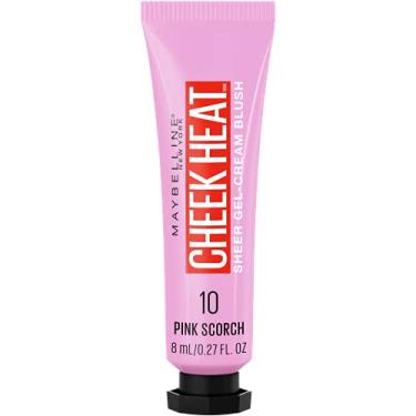Imagem de Maybelline Cheek Heat Gel-Cream Blush Makeup, Lightweight, Breathable Feel, Sheer Flush Of Color, Natural-Looking, Dewy Finish, Oil-Free, Pink Scorch, 0.27 Fl Oz