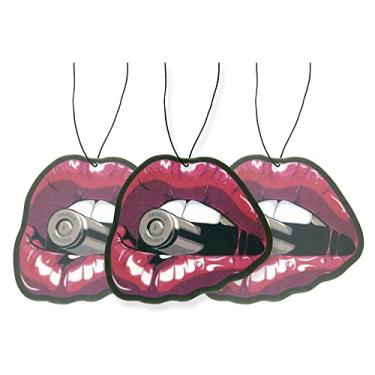 Imagem de Fresh Fresheners Purificadores de ar fofos e engraçados para carro, pacote com 4 (lábios)