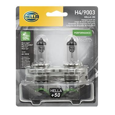 Imagem de HELLA Lâmpada de desempenho H4P50TB + 50, 12V, 60/55W, pacote com 2