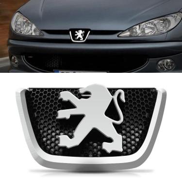 Imagem de Emblema Grade Para-Choque Peugeot 206 1998 Até 2010 Cromado