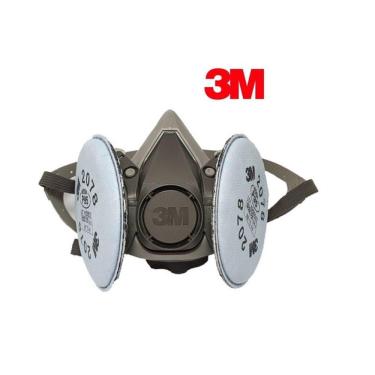 Imagem de Kit Respirador Mascara 3M 6200 para Lixamento