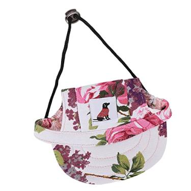 Imagem de Chapéu de beisebol para animais de estimação, chapéu de beisebol durável para cães com proteção solar ajustável para cães médios