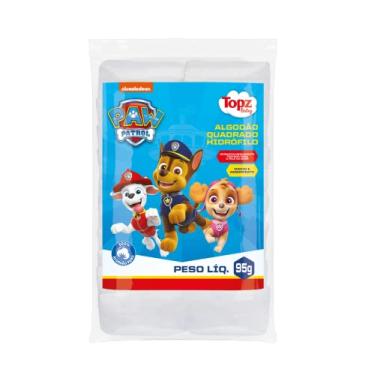 Imagem de Algodão Quadrado, Branco, Topz, 95 g