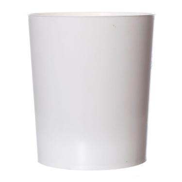 Imagem de Lixeira Plástica Branca sem Tampa com Capacidade de 10 Litros Mb